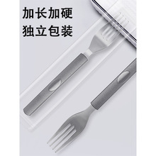 高档一次性叉子单独包装外卖水果轻食沙拉牛排意面西餐叉商用加厚