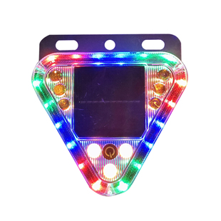 Car rear-end collision prevention solar warning flash light truck led tail light wiring-free display wide motorcycle warning flash