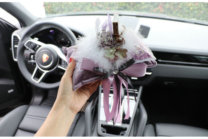 Cottonwood Bamboo Charcoal Car Fragrance Sachet for Odor Removal, Creative and High-End Car Interior Decoration Ornament