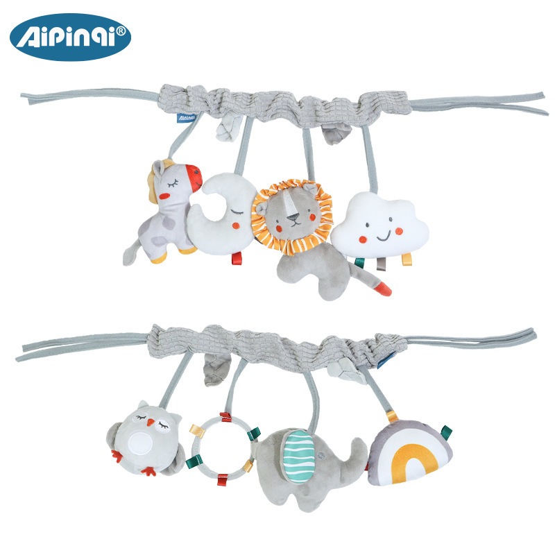 Aipinqi bebé cuna sinuoso cama colgante cochecito colgante color cama sinuoso muñeca bebé iluminación juguete