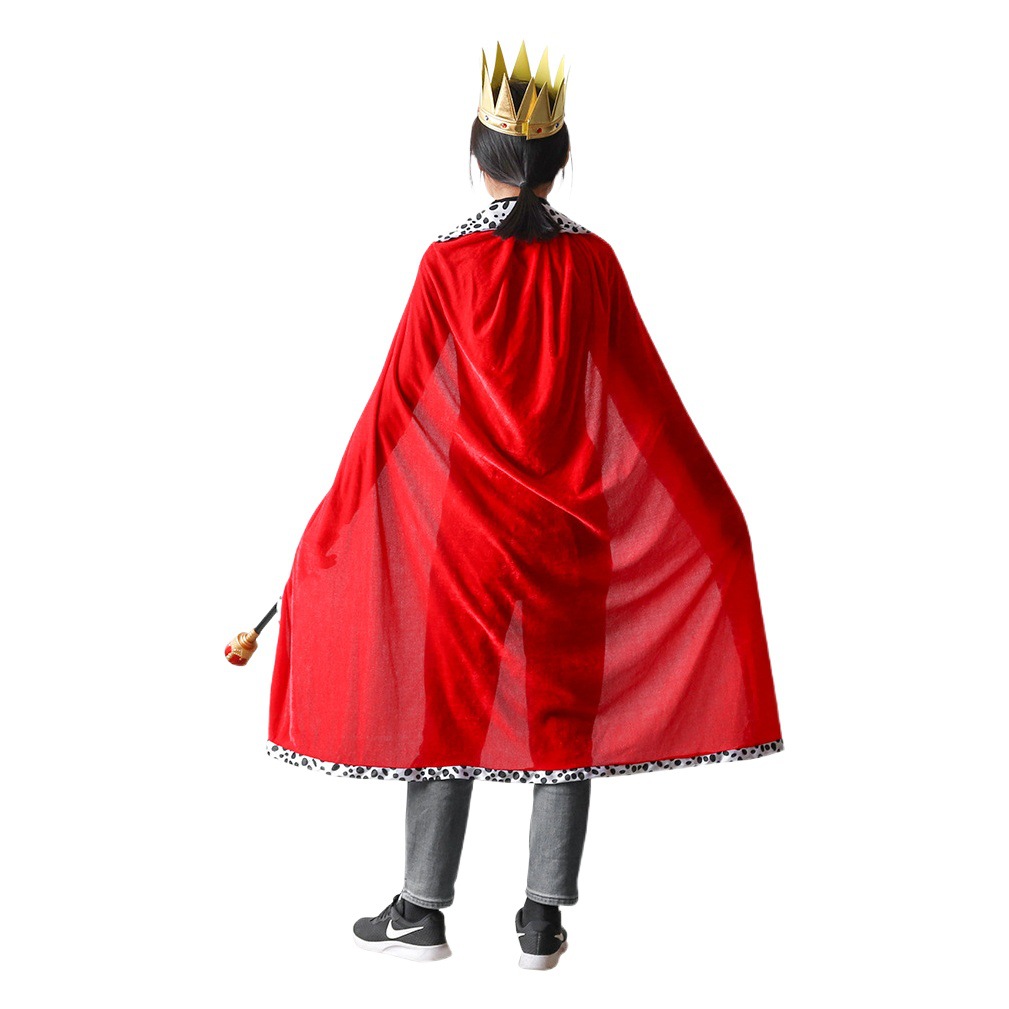 Halloween Rey manto niños adultos mascarada juego de padres e hijos traje chal Navidad manto