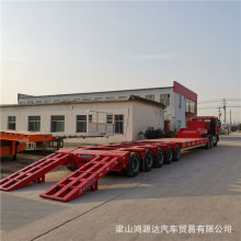 厂配13米三轴低平板半挂车 国内拖车上户情况（全新）