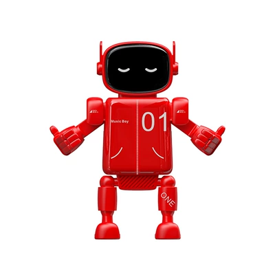 Cartoon Car Mobile Phone Car phone holder - music-robot-classic-red