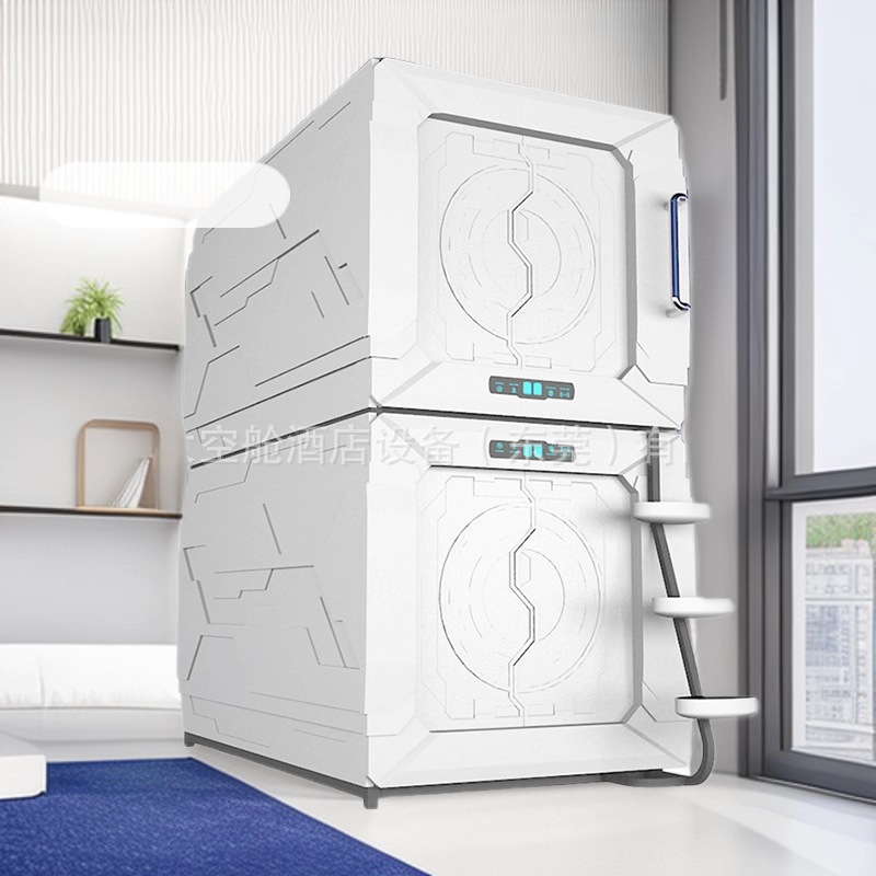 唯易实木太空舱胶囊床 带阅读灯与充电口 酒店民宿家用皆适配