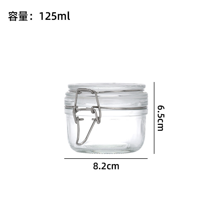 卸売ガラス密封瓶茶瓶穀物保存瓶蓋バックル収納家庭用ピクルス保存瓶大|undefined