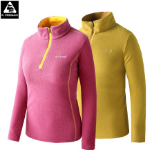 春秋户外抓绒外套男保暖套头立领薄款抓绒衣女徒步登山摇粒绒外套