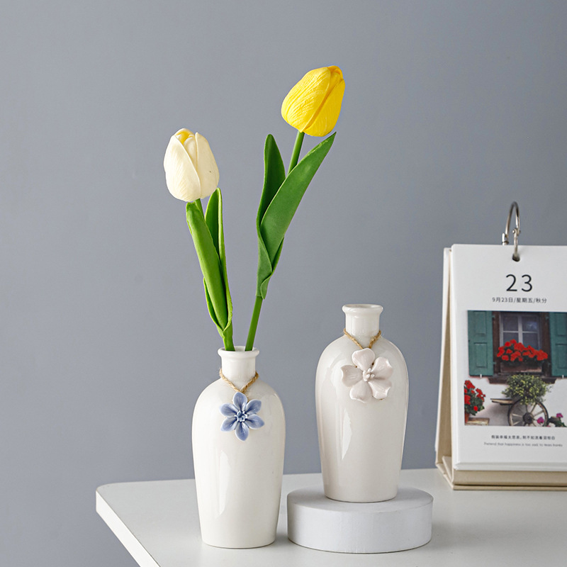 Nordico inswind simple vasos de cerámica acuopónicos arreglos de flores pequeñas mesas de comedor acuoso ornamentos vasos de geometría