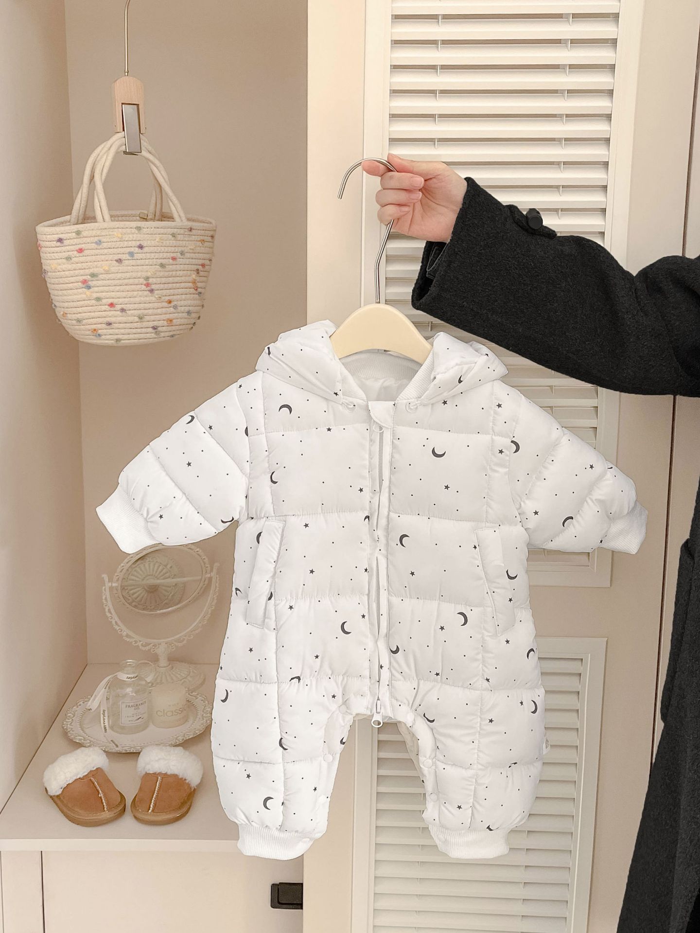 Ropa de invierno de algodón intercalado, camiseta de algodón gruesa y cálida, ropa de invierno para bebés, ropa de trepa