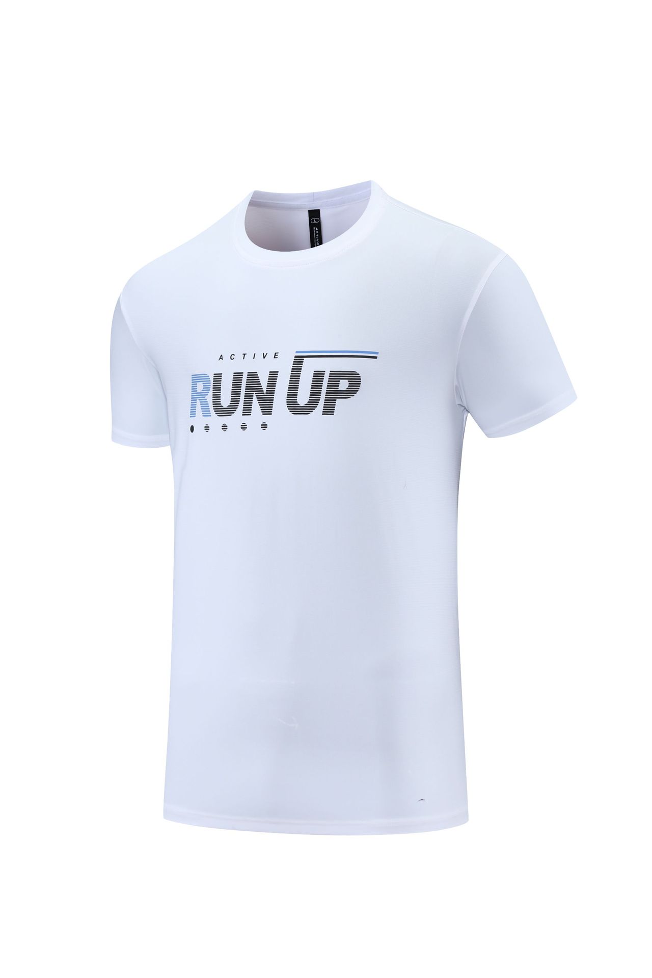 Moda casual impreso de manga corta Camiseta de los hombres de verano Delgado cuello redondo estiramiento ropa de secado rápido correr ropa de entrenamiento deportes top