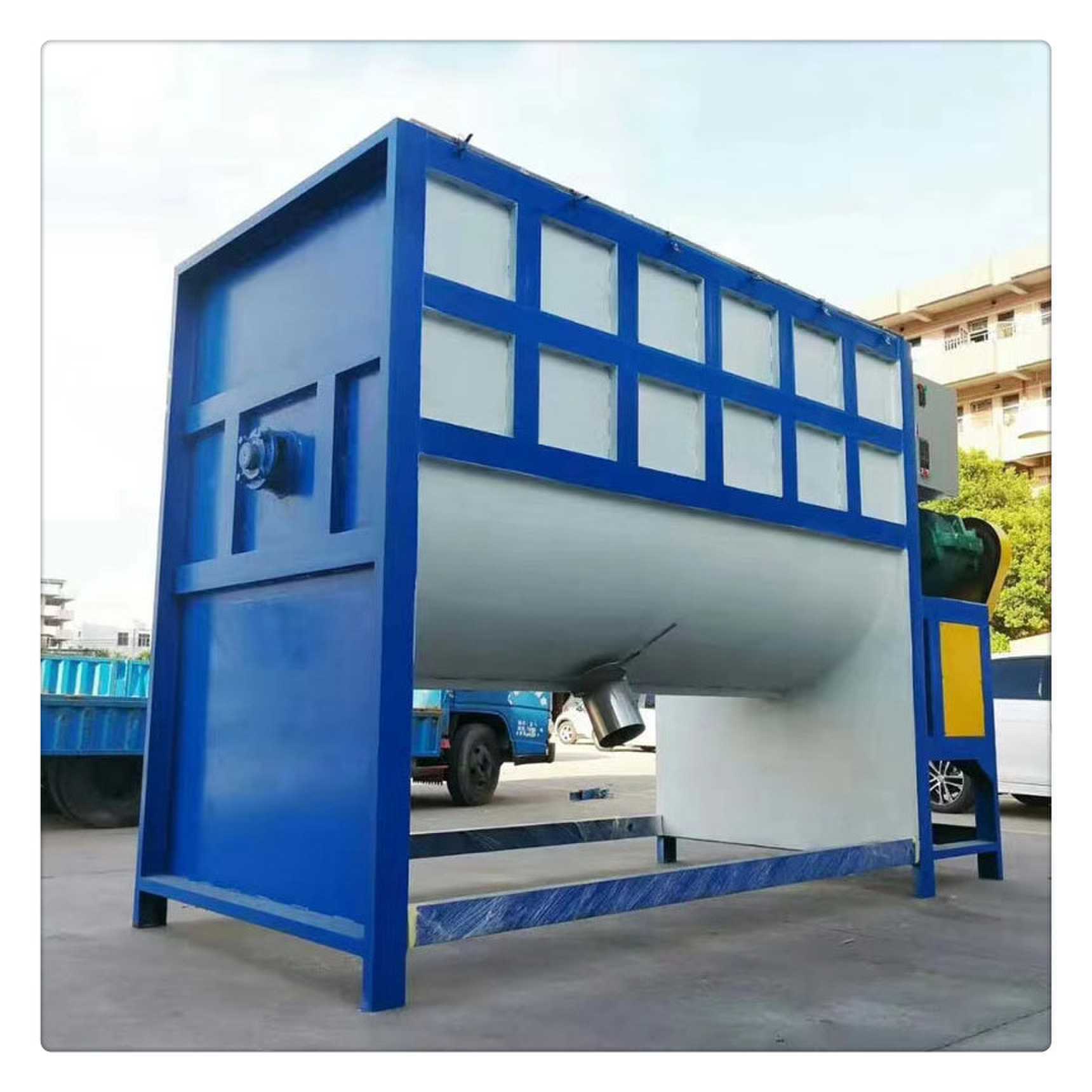 卧式粉末搅拌机小型干粉强力搅拌滚筒粉末搅拌机饲料搅拌机