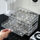 Earrings Storage Box Transparent Jewelry Storage Box Drawer-type Manicure Diamond Storage Multi-function Desktop Storage Box
