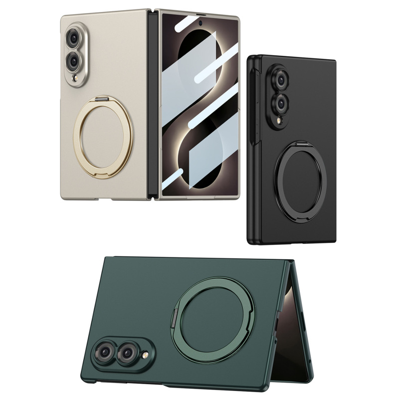 gkk is suitable for Samsung zFold8 phone case, fold8 thick folding 360-degree rotating stand magnetic case with protective film gkk is suitable for Samsung zFold8 phone case, fold8 thick folding 360-degree rotating stand magnetic case with protective film