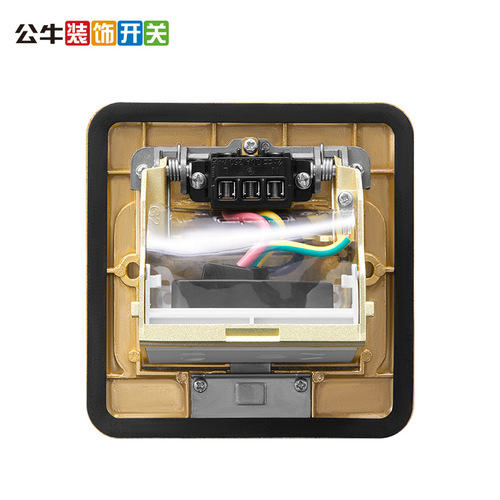 Bull socket flagship switch socket ground plug five-hole hidden 5-hole foot plug floor ground invisible GD1