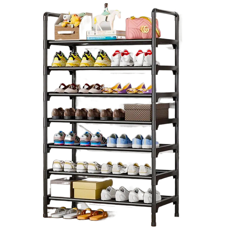 Dormitorio económico doméstico simple de varios pisos, estante para zapatos simple para estudiantes, estante para la puerta, gabinete para zapatos