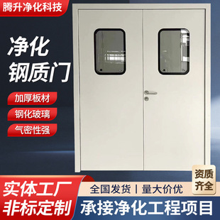 单双开病房钢质门 实验室科研所洁净门医院通道密闭门净化钢制门-阿里巴巴