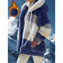 U 78666 Loose fuzzy hooded coat ����ë�q�Bñ���׿羳