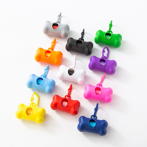 Sanding Bone Type Trash Can Cat and Dog Poop Bag Storage Box Pet Dog Cleaning Supplies Trash Bag Pocket Pick-up Device