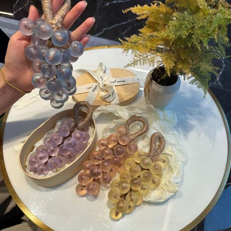 新款水晶葡萄串香皂生日礼物卫生间装饰肥皂串创意趣味个性伴手礼|undefined