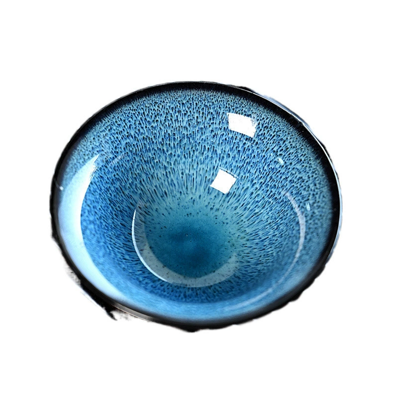 Русская керамическая кружка для чая "Ru kiln owner cup water cup open piece tea cup small tea cup tea set kung fu ceramic six-color Ge kiln Jingdezhen green porcelain"
