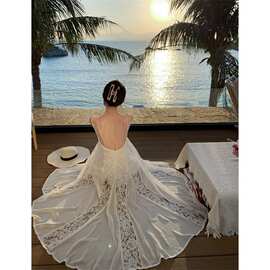 超仙高级感连衣裙马尔代夫海边三亚海岛旅游穿搭仙女度假风沙滩裙