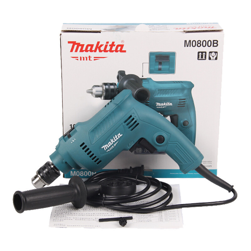 Muchiada Muchiada taladro de impacto 10mm taladro de mano decoración de madera metal piedra perforación de azulejos M0800B