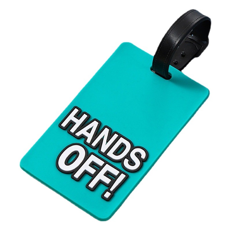 English Alphabet Pvc Soft Rubber Luggage Tag Suitcase Tag Boarding Pass Creative Card Holder Luggage Pendant Travel Suitcase