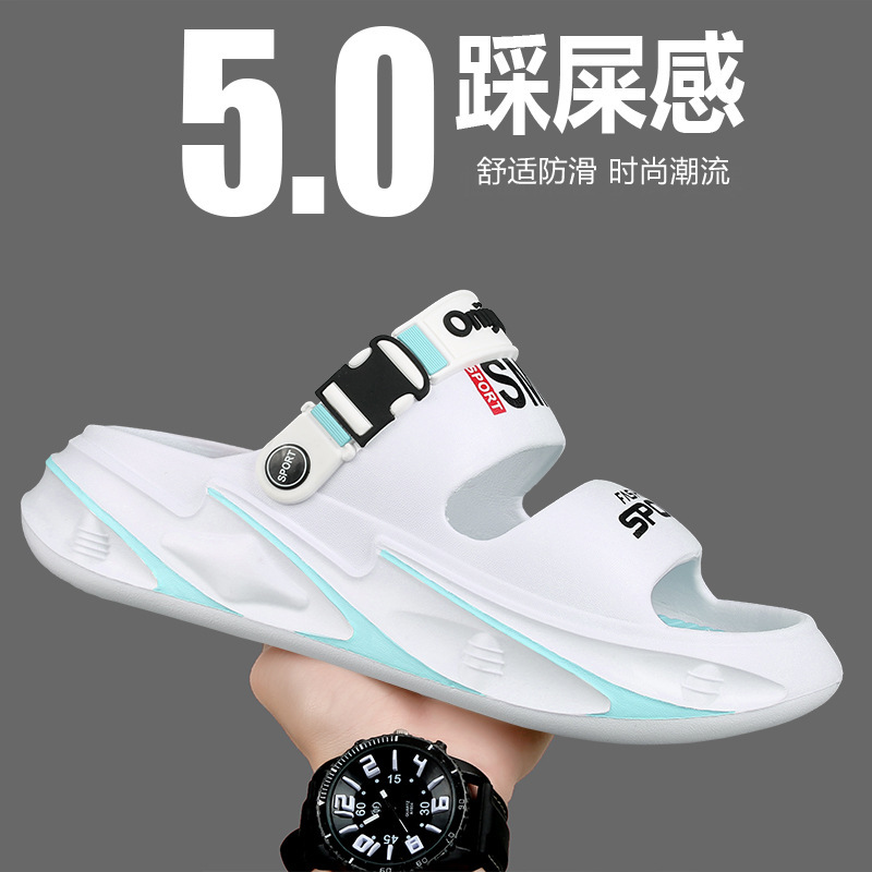 Sandalias para hombres de verano nuevas zapatillas antideslizantes para una pareja de zapatillas de playa ligeras transpirables EVA