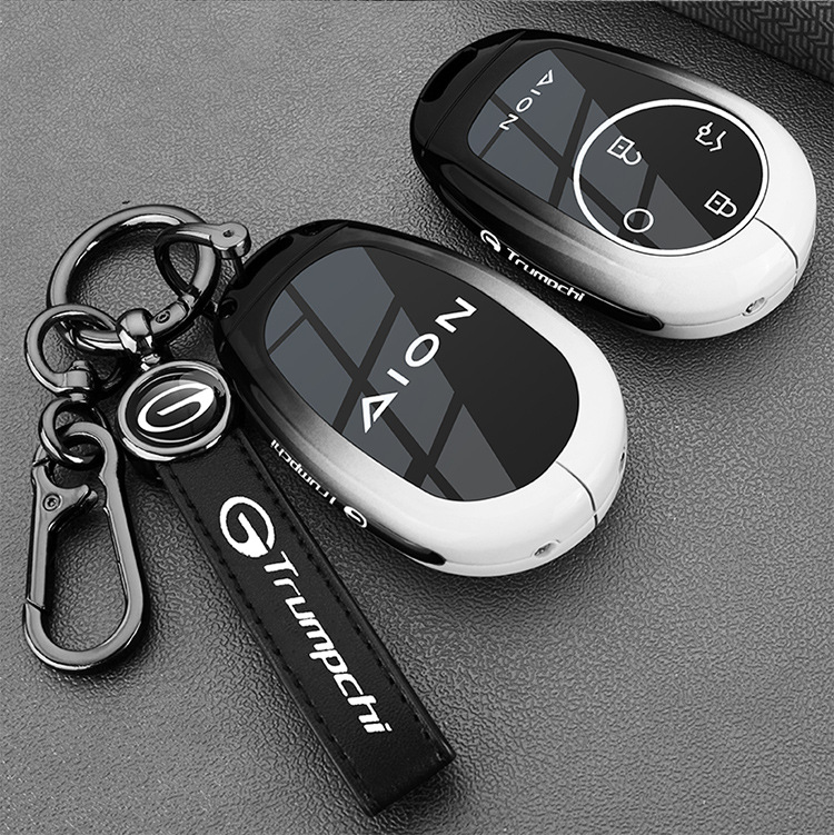 Suitable for 24-25 Second Generation Trumpchi Aian V Tyrannosaurus Key Cover Ur Aian Rtplus Car Metal Buckle Shell