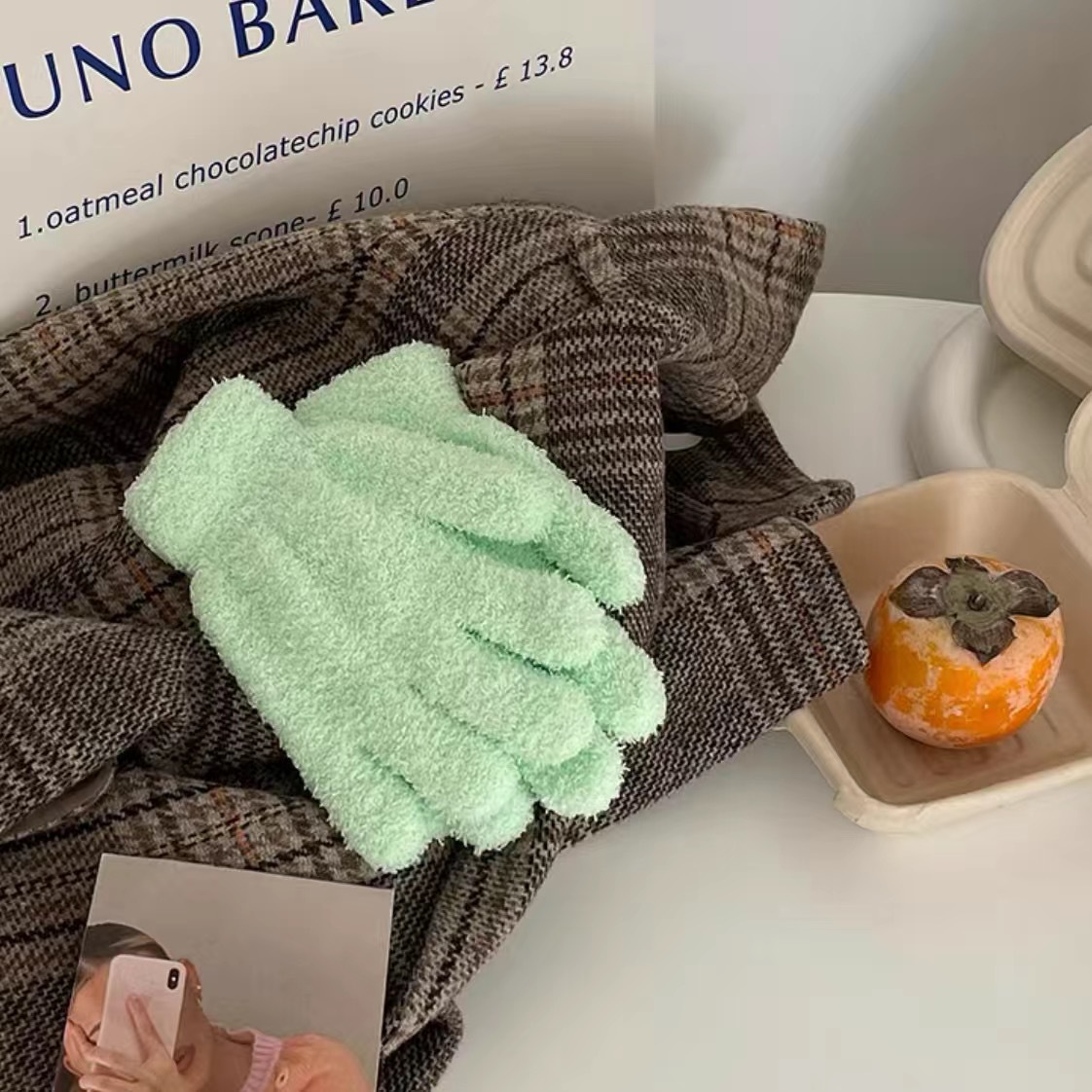 산호벨벳장갑 [과일그린]