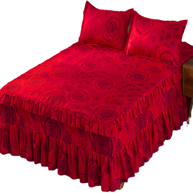 Peonía roja de borde de tres pisos - Carnival directo