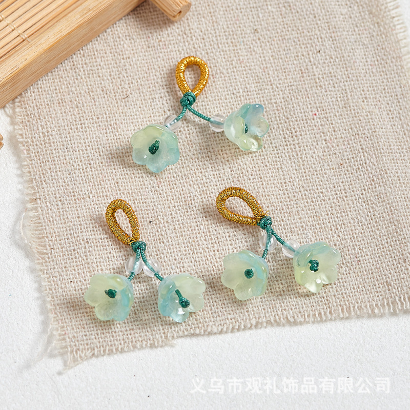 琉璃葫芦莲蓬樱花手串吊坠提溜串珠手链手工diy手绳编织饰品配件|undefined