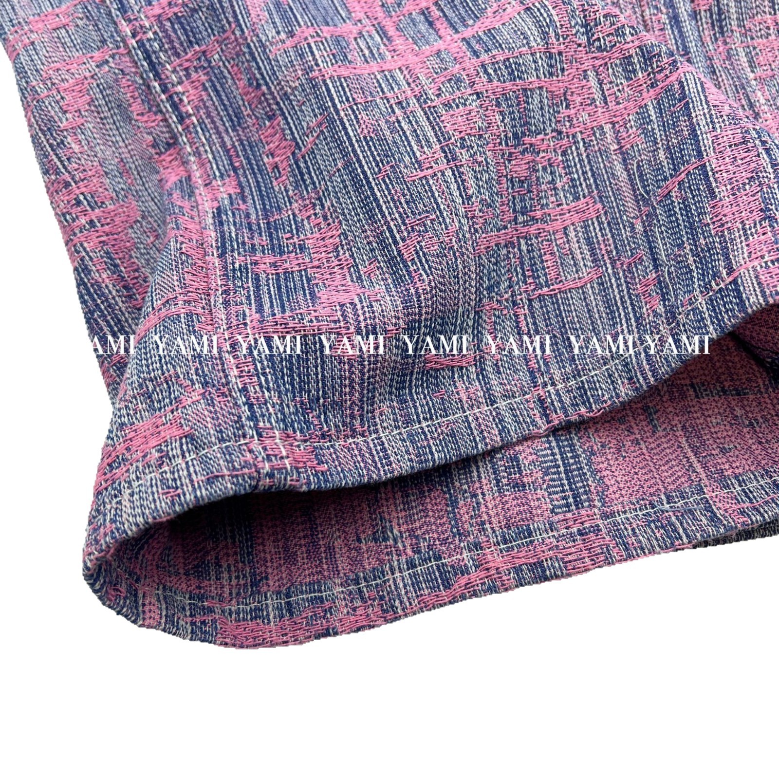 No elástico 10 rayas verticales conjunto de bambú color jacquard bolsa de mezclilla ropa de marca de moda traje de tela de mezclilla image 6