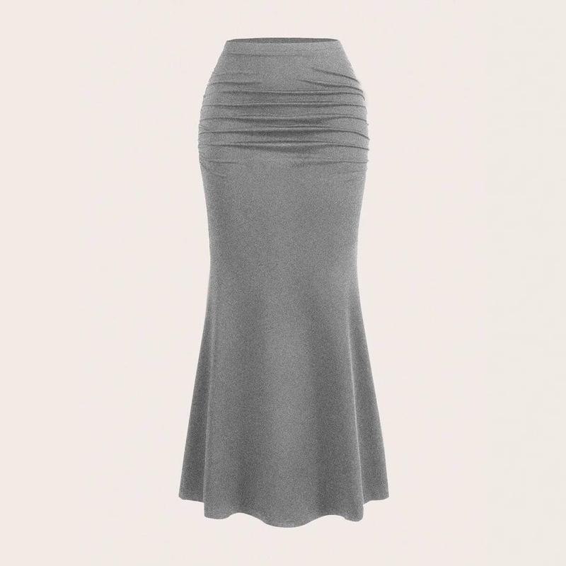 Summer New tk Amazon Hot Selling Women's Sexy Fashion Half Fishtail Skirt Solid Color Slim-made Summer New tk Amazon Hot Selling Women's Sexy Fashion Half Fishtail Skirt Solid Color Slim-made