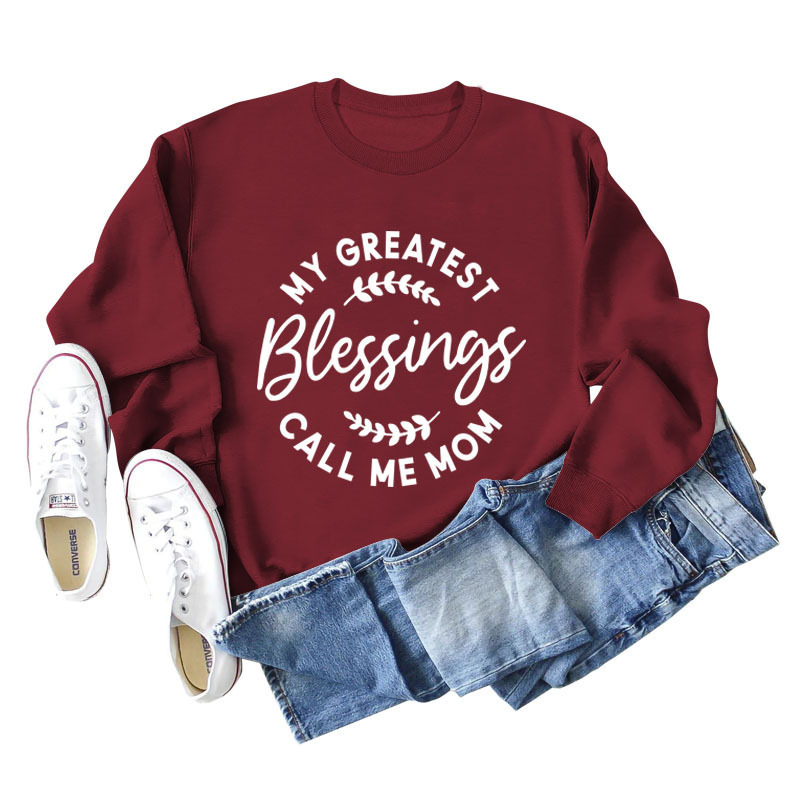 in stock Independent Station Wal-Mart Foreign Trade New Greatest Letter Printing Elegant Casual Long Sleeve Sweatshirt