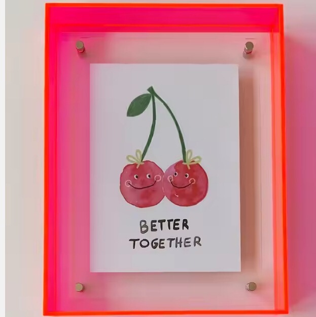 Acrylic Neon Puzzle Frame Color Factory Custom Acrylic Photo Frame Puzzle Landscape Frame