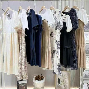 25 Summer Shanghai Lagugu High-Quality Young Lady Style Dress Tops and Skirts Ishii Tail Goods Wholesale Counter Withdrawal
