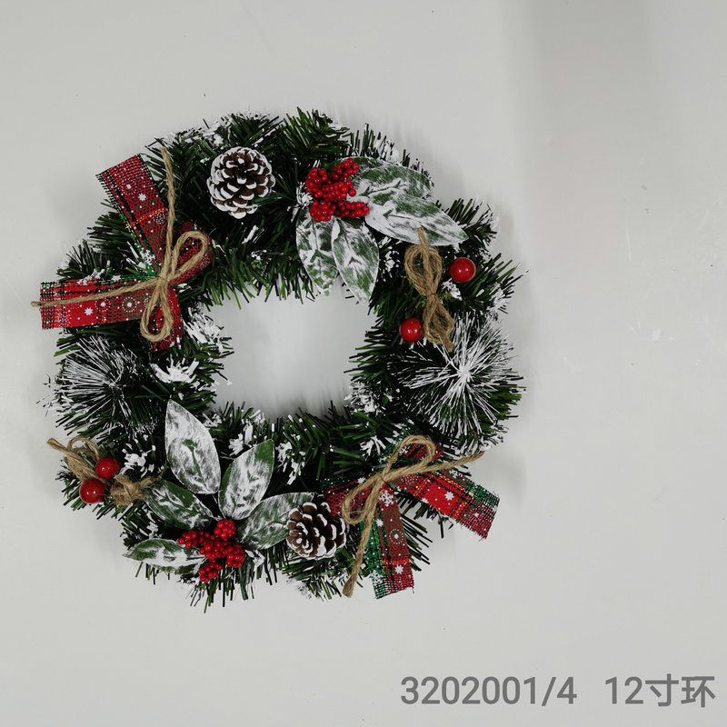 クロスボーダークリスマス花輪ホリデードア吊り壁掛け籐リング雰囲気シーン装飾アレンジメントメーカー卸売松ぼっくり|undefined