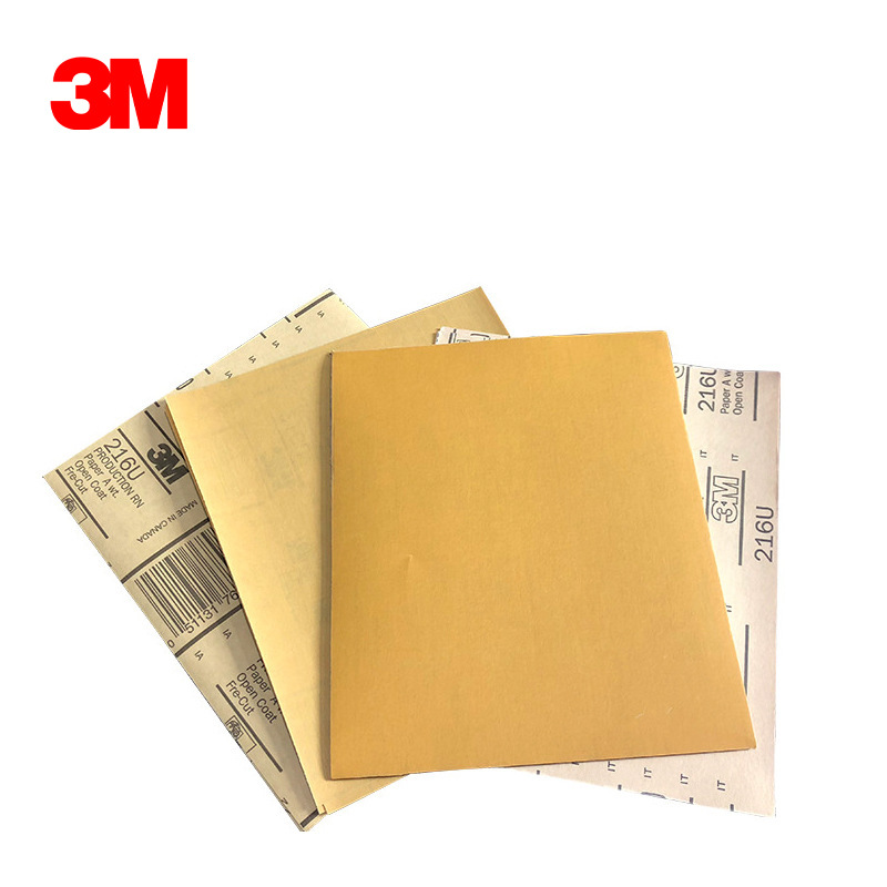 厂家批发3M216U干磨水磨砂纸模具型研磨底漆打磨抛光砂纸120#800#