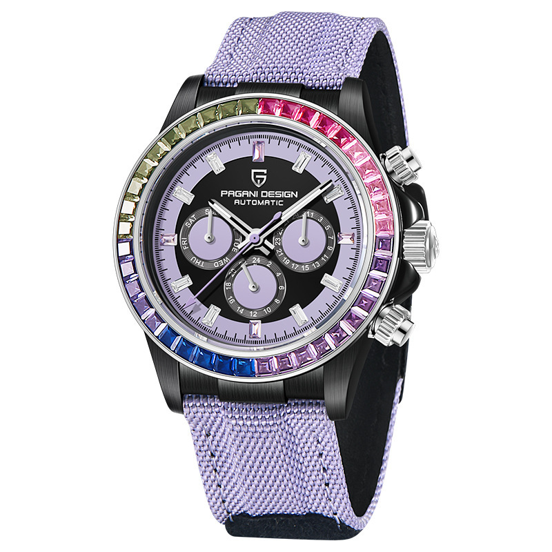 Bojiani Pagani designPD-1732 reloj de hombre reloj mecánico automático de acero inoxidable impermeable reloj hueco