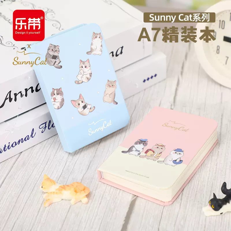 Sunny CatA7精装本草稿本空白记录本稿纸学生记事本小随身小本子