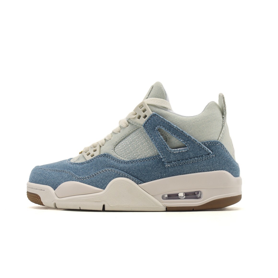 Putian Outer Aj 4 Retro Og Denim Aj4 Men's and Women's Sports Toe-Layer Cowhide Running Shoes