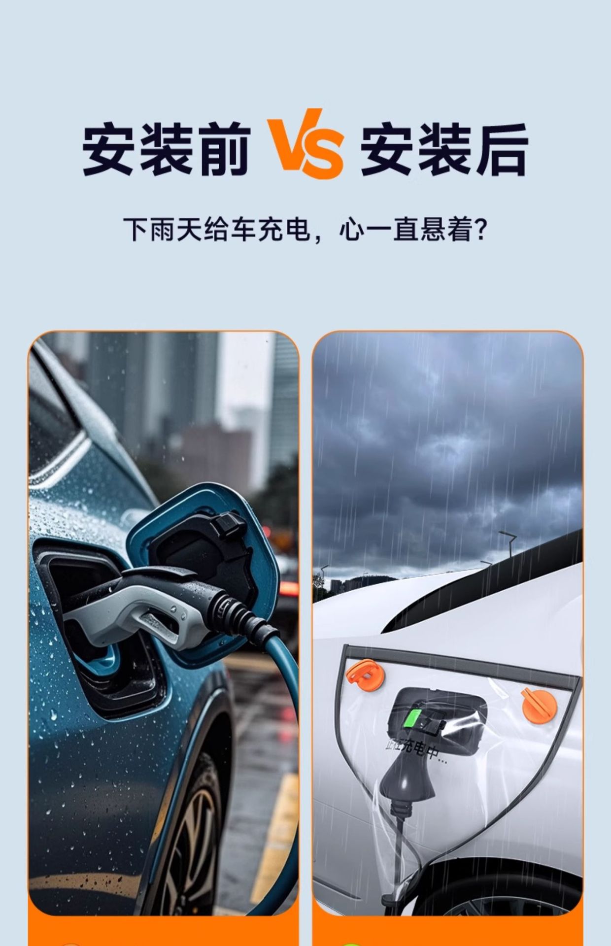 New energy vehicle accessories: rainproof cover for charging gun, suction cup type, aluminum, specifically for vehicle body