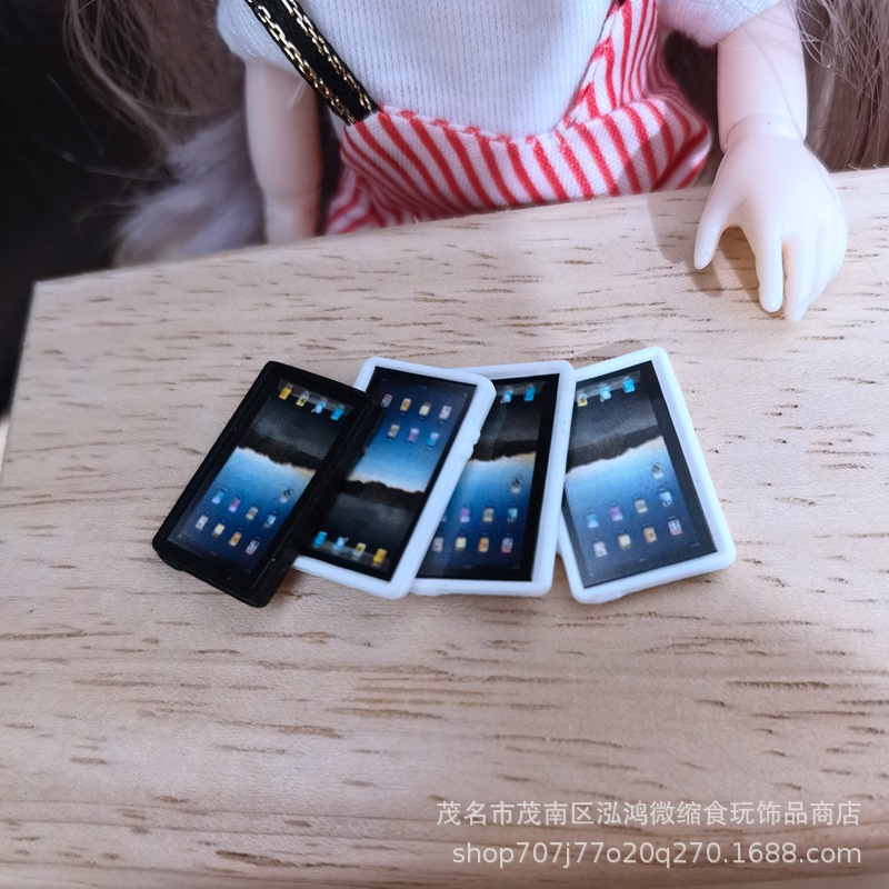 Casa de muñecas pequeño paño muñeca casa accesorios escena modelo soldado accesorios mini simulación pequeña tableta