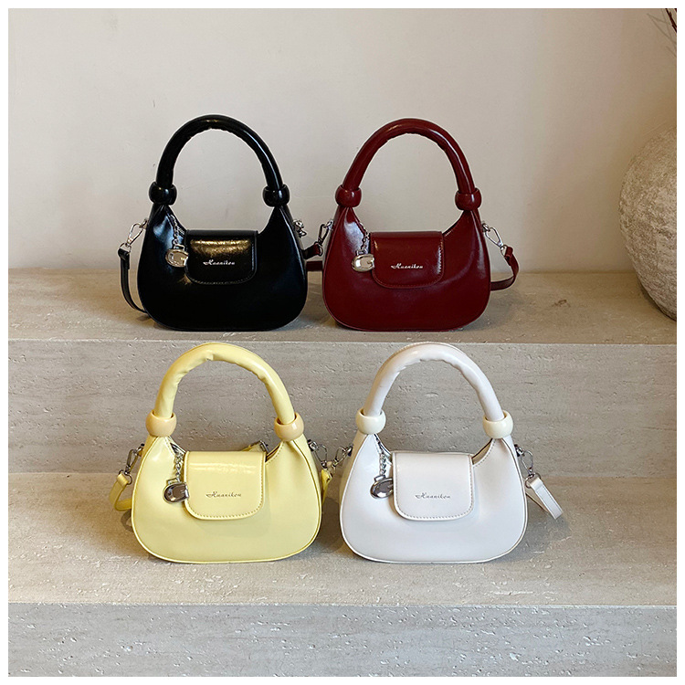 Elegant Crescent Shoulder Bag For Women Versatile Handheld Tote_voghion.com