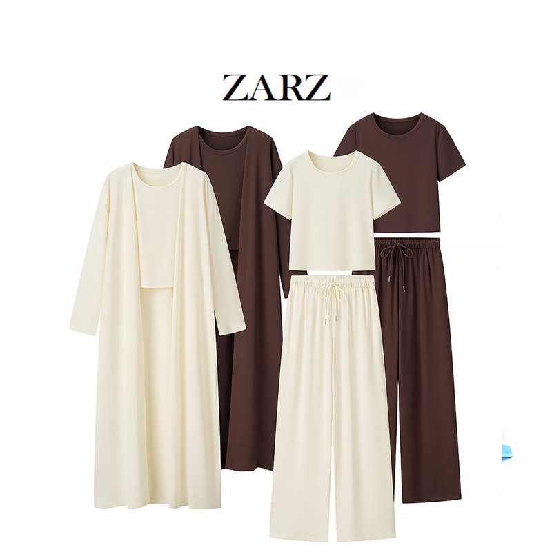 Zarz Self-Made European and American Style New Women's Clothing, Stylish, Fashionable, Versatile, Fashionable Knitwear 3-Piece Set