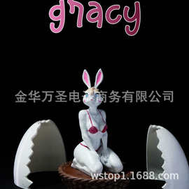 跨境创意兔子桌面摆件高蛋白复活节彩蛋-格雷西
