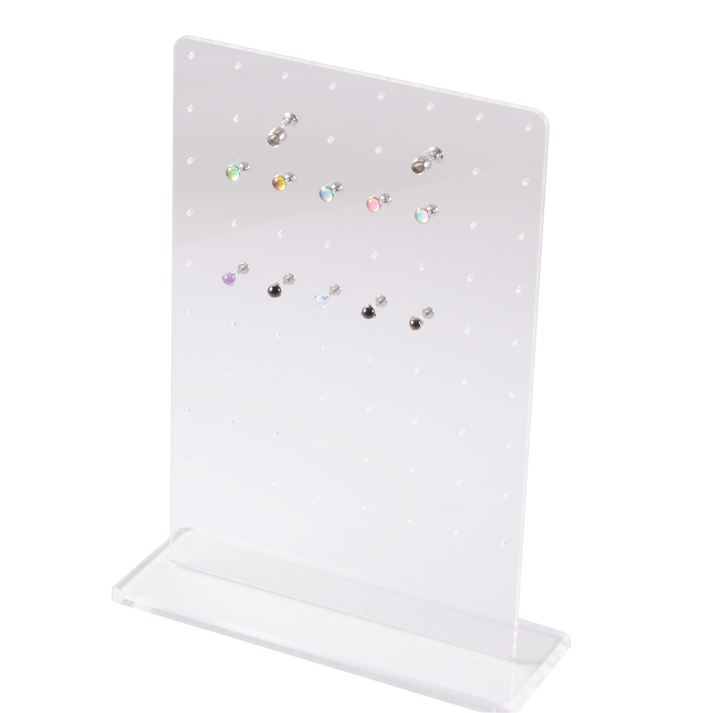 Fashion Rectangle Arylic Jewelry Rack display picture 3