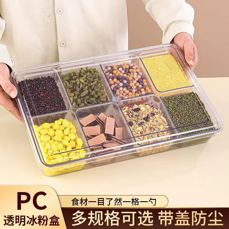 Коробка для фруктовых приправ с крышкой, ингредиенты для ледяного порошка, маленькая коробка для ингредиентов, популярный контейнер для ларьков, коммерческая коробка для приправ