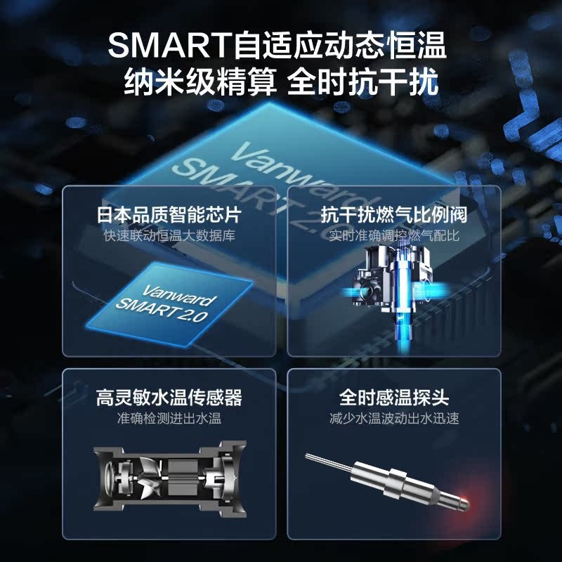 MS万和燃气热水器升强排式冷水官方旗舰店家用3天然气零洗澡电16