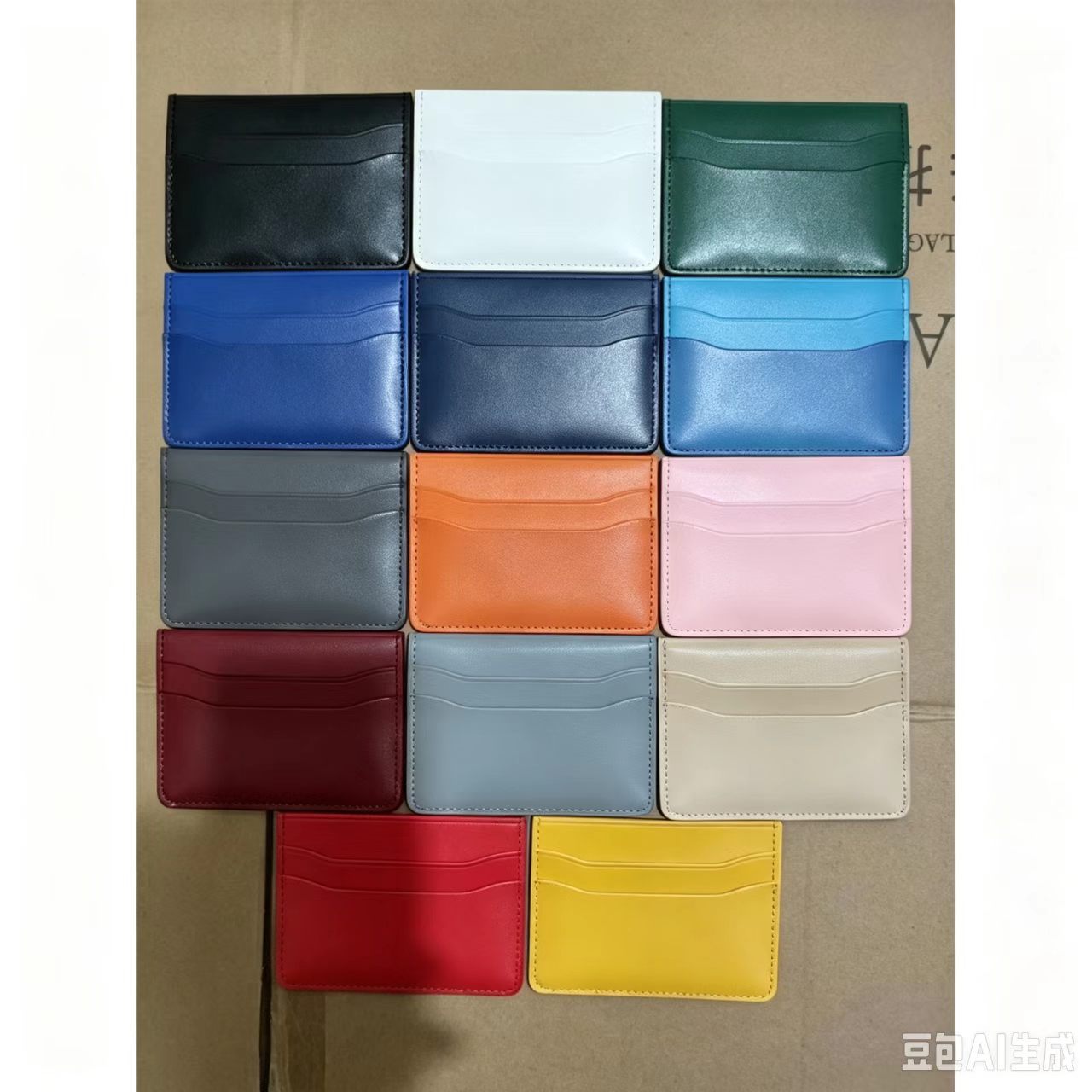 2024 New Dog Teeth Bag Thin Multi-color All-match One-piece Anti-magnetic Card Bag Certificate Storage Bag Small Letter Printing
